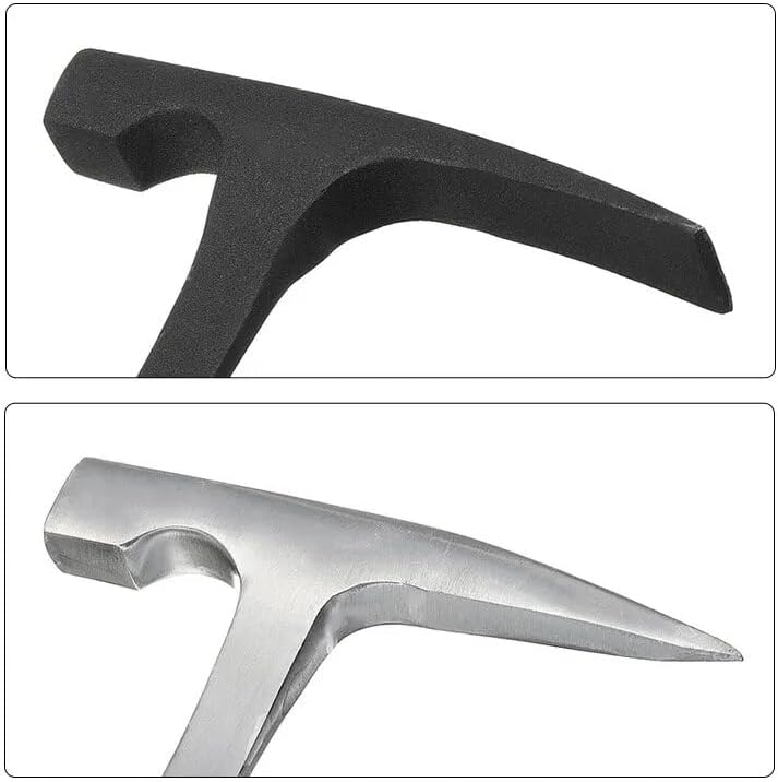 INLIMA Hammer Geological Hammer High Carbon Steel Stratigraphic Hammer Rock Geology Prospecting Flat/Sharp Tip Shock Reduction Hand Tool