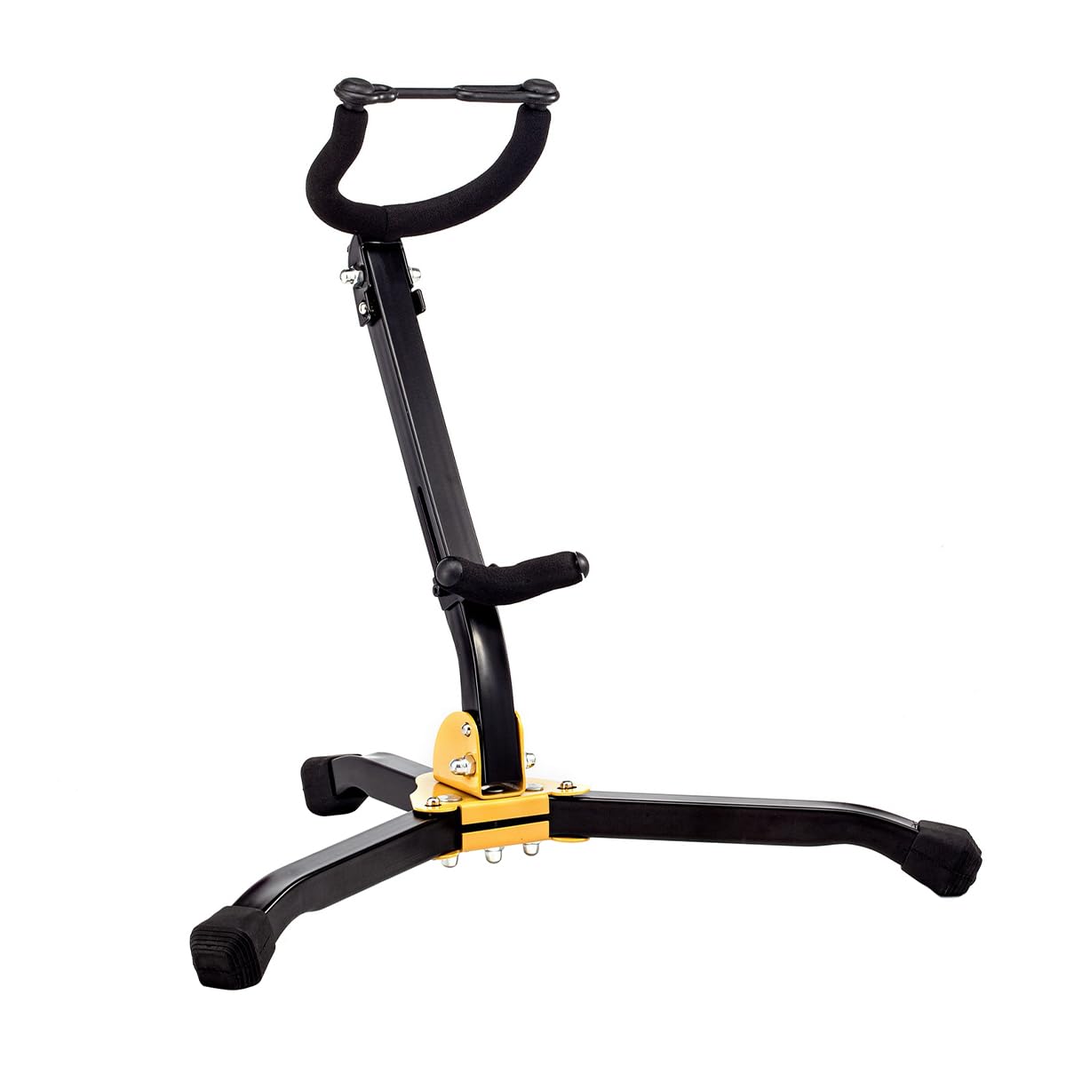Alnicov Tenor/Tenor Sax Tripod Stand Collapsible Triangle Rest Stand - Yellow