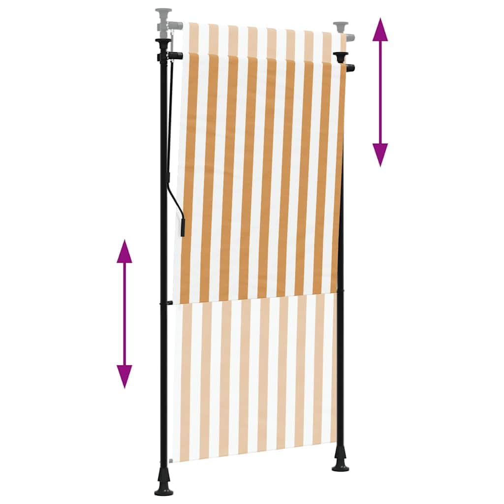 Tenda avvolgibile per esterni, 120 x 270 cm, tenda da sole verticale con manovella, per balcone e terrazza, estensibile, regolabile in altezza, 225-275 cm, acciaio antracite