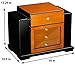 Prestige Import Group Baccus Modern Art Deco Cigar Humidor - Holds Up to 200 Capacity - Color: Two-Tone