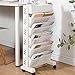 Amazon.com: 5/6 Tier Movable Bookshelf Bookcase Removable Book Rack ...