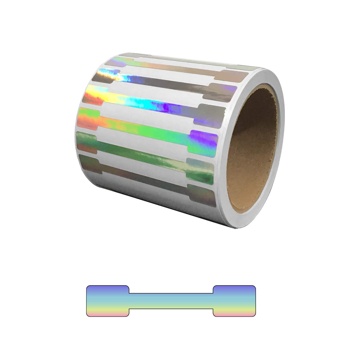 Holographic Tamper Evident Void Label, 4" x 0.5", 1,000 Count