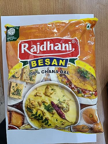 Image of Rajdhani Chana Dal Besan 1 Kg | Rajdhani Organic Besan Flour - 100% Pure Chickpea Flour For Healthy Cooking(1Kg Pack) | 100% Chana Dal Besan | Organic Gluten Free Besan |.