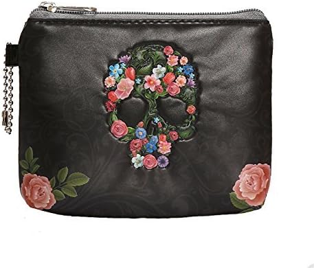 Coolrunner 3D Skull Series zipper coin purse small wallets mini change purse (Purse)