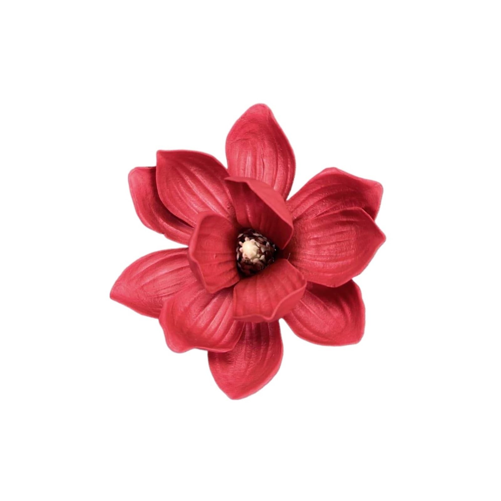 Casetlong 20Pcs Artificial Flower Head Wedding Floral Arrangement Diy Party Gift Box Decor Fake Flowers Ornaments(13CM red)