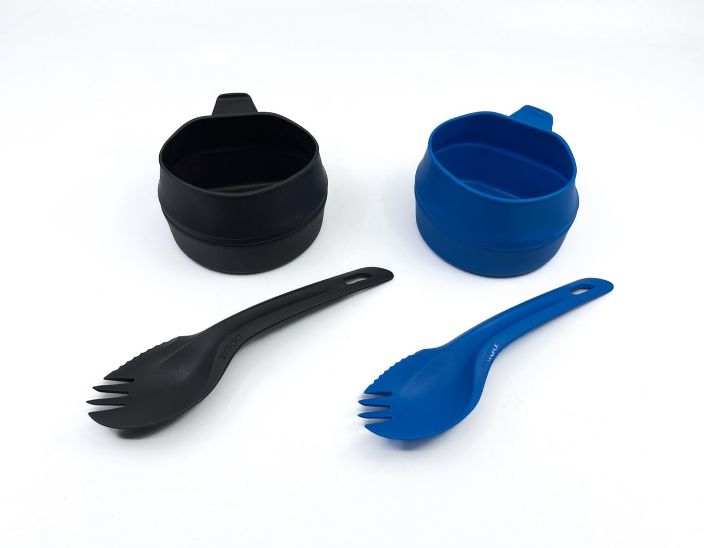 Wildo Wildo CAMP-A-BOX DUO Outdoor Army - Juego de cubiertos para supervivencia para camping, color azul claro y gris, talla única