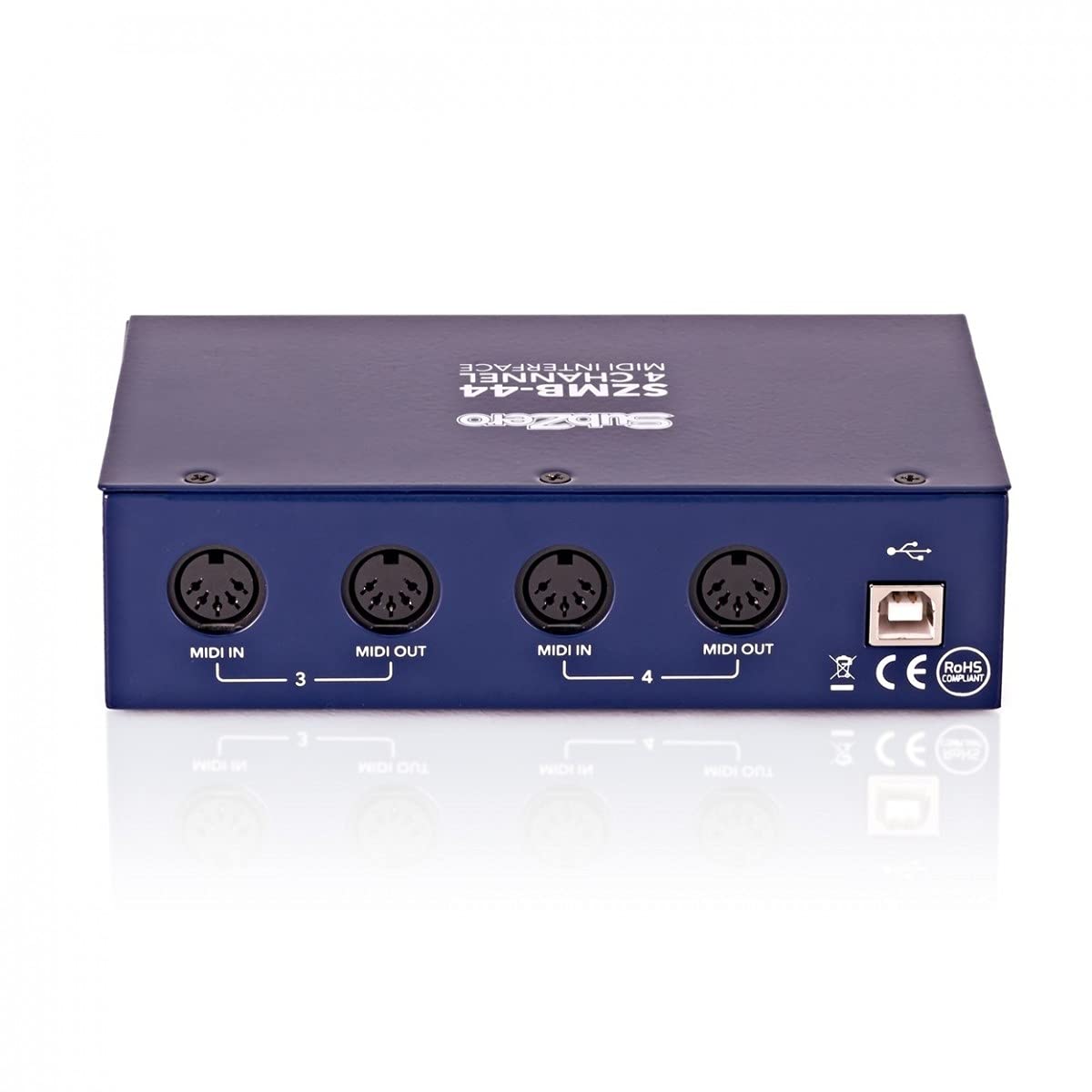 SubZero Interfaccia MIDI 4 In x 4 Out USB Bus Powered