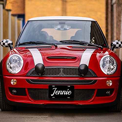 Custom Personalized License Plate Laser Engraved 6\" x12\" Aluminum Sign Metal Novelty Front Car Tags with Name Text