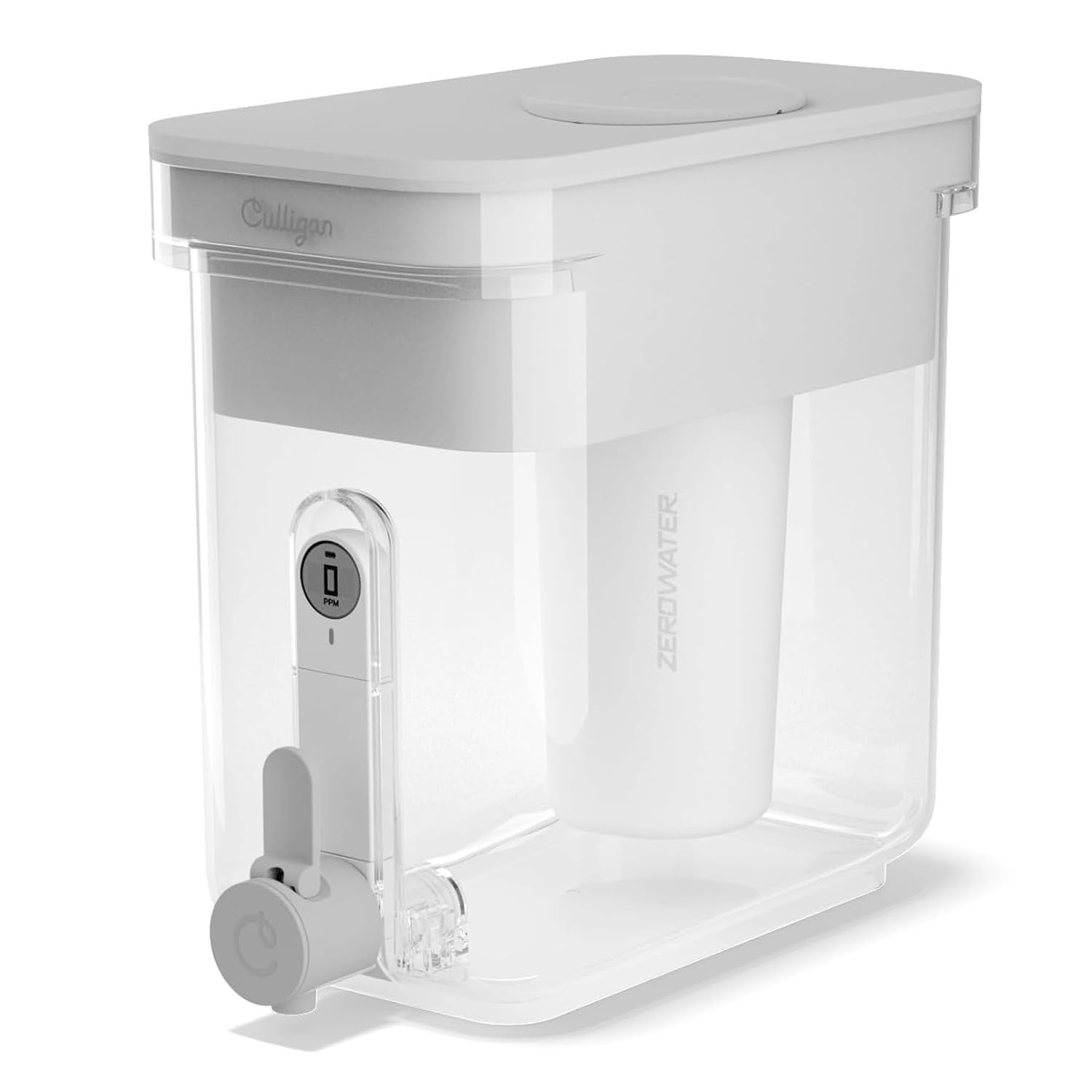 Culligan with ZeroWater Technology 5.2-L Water Filter Dispenser – Includes 5-Stage Advanced Water Filter, Certified to Reduce Lead, Total PFAS (Forever Chemicals), Mercury, Fluoride, and Chlorine