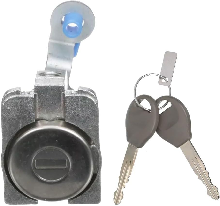 Left Lock Cylinder with Keys for Rogue 2008–2015 – Metal OEM Replacement Exterior Door Lock Hardware, Silver Finish, Compatible with H0601-JM00A