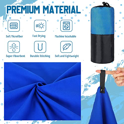 Mixweer Microfiber Travel Towel 30 X 60 Inch Microfiber Beach Towel Bulk Quick Dry Towel Absorbent Gym Towel Workout Sweat Towel For Camping Backpacking Hiking Sports Yoga Bath(Stylish Colors, 6 Pcs) #TOP3