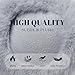 KDVOG Kids Winter Earmuffs Classic Foldable Warm Ear Muff Cute Furry Ear Warmers Cold Weather Plush Ear Covers for Boys Girls,Grey