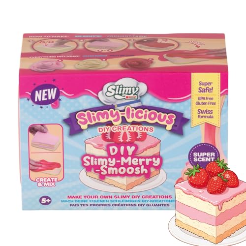 Slimy - Licious – Juego de manualidades súper realista, juego de hornear con slime y mezclas para mezclar uno mismo, juguete creativo ASMR