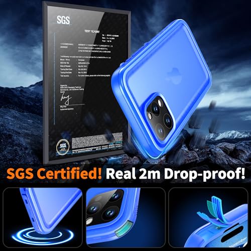 Cozycase for iPhone 15 Pro Blue Case Waterproof - Image 4