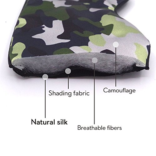 Kimkoo Sleep Mask &Blindfold，Soft Silk Sleeping Mask Blocks Light With Adjustable Straps - Eye Mask For Sleeping For Men And Kid,Camo #TOP5