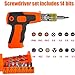 16-in-1 Multi Screwdriver Set, Electric Screwdriver Gun with Magnetic Bit, Comprehensive Screwdriver Set with 14 Bits, Comprehensive Tool Kit for Professionals, Home, and DIY Projects (Gray)