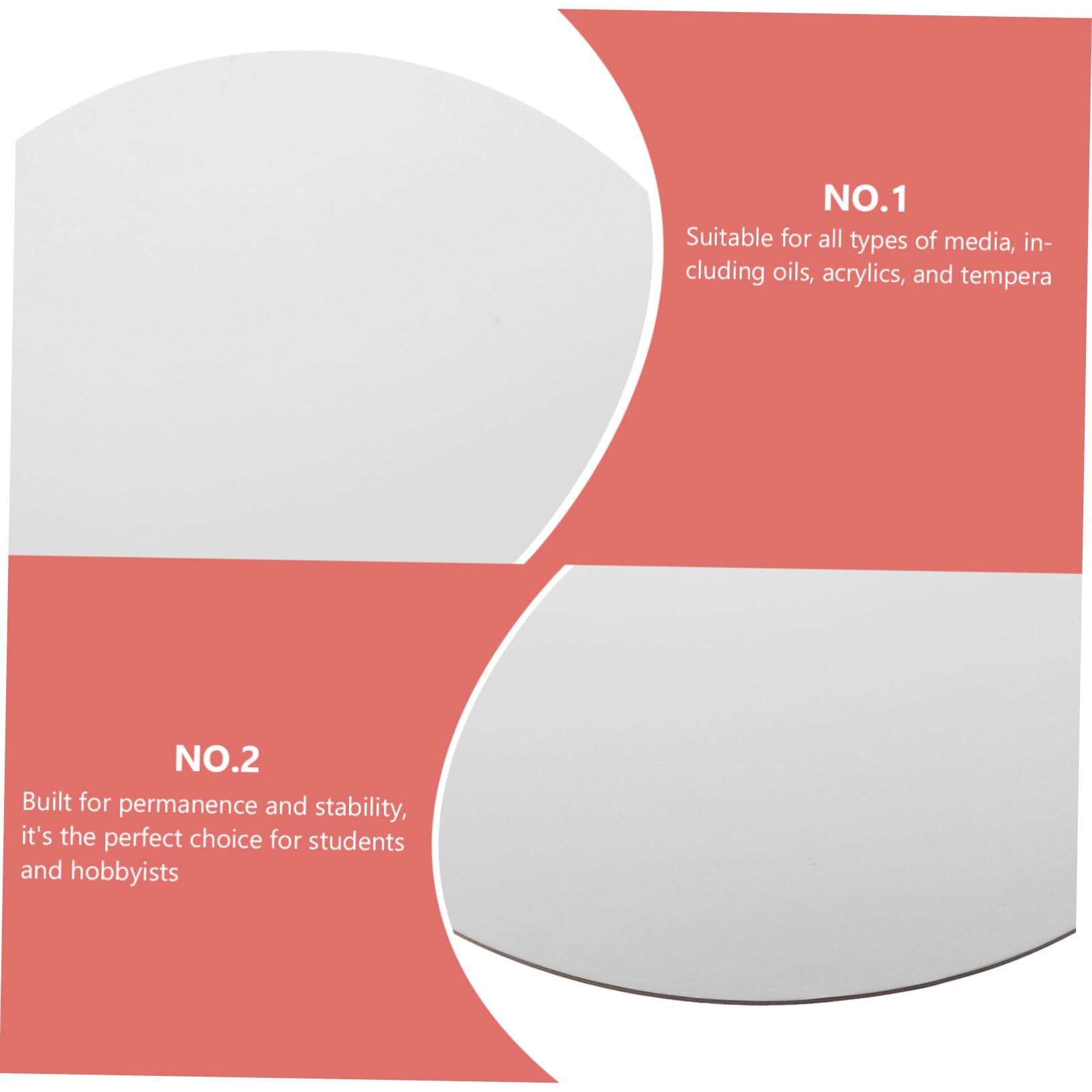 Toile Ronde à Peindre en Canvas Blanc 1 Pièce, Panneau D’art