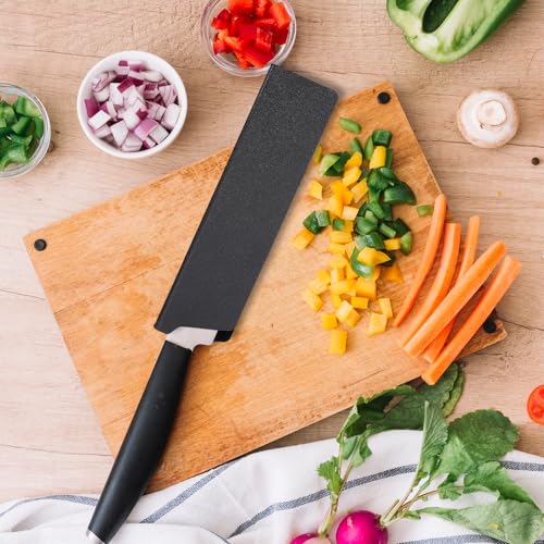 NICENEEDED 2 PCS ABS Universal Messerschutzhüllen wasserdichte Klingenscheide Messer Kantenschutz 8.7 x 2.2 Schwarze Messerscheide Aus Kunststoff Für Die Küche Zu Hause