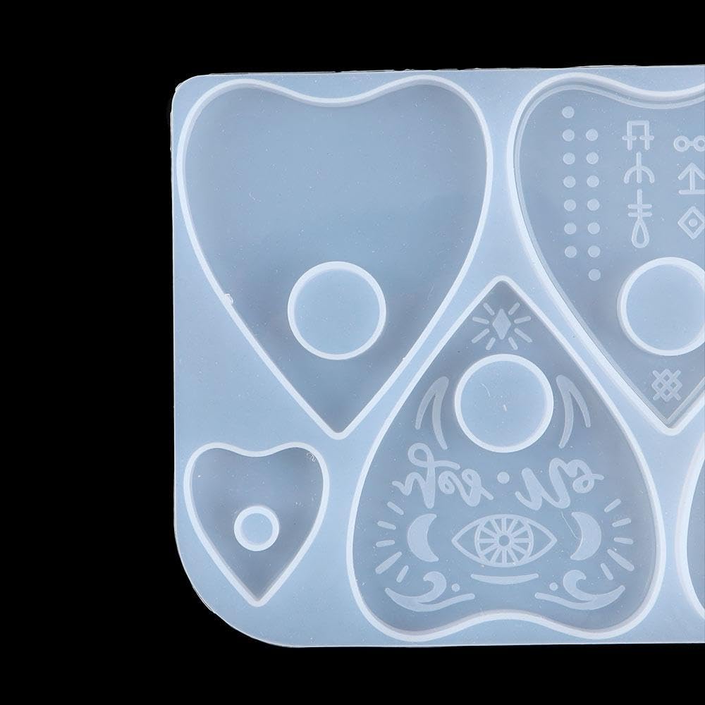 Skulls Of Sun And Moon Ouija Board Silicone Mold - Handmade With Planchette