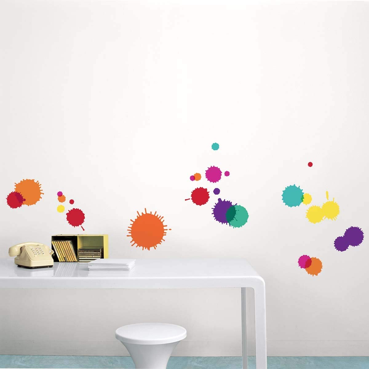 Nouvelles Images HOST1870 - Adhesivos decorativos para pared, diseño de lunares, multicolor
