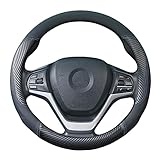 ZATOOTO ハンドルカバー 軽自動車用 sサイズ 握りやすい 滑り止めカーボン おしゃれ ステアリングカバー 3Dグリップ 手触りよし アクセサリー 車用内装パーツ ブルー LY113-L