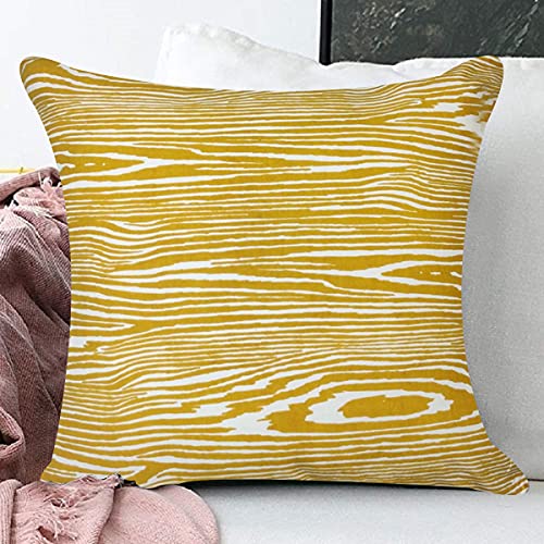 Image of SAJAVAT HOME CC448A Cotton Embroidery Cushion Cover (Pack of 1) Exclusive Edition 18x18 INCHES / 45x45 cm Off White (Yellow, Cotton)