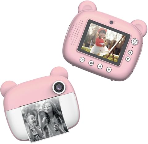Torima TRM-CMR14 Pembe Dijital Video Kayıt Fotoğraf Çocuk Kamerası Anlık Termal Resim Kağıt Baskılı Yazıcı