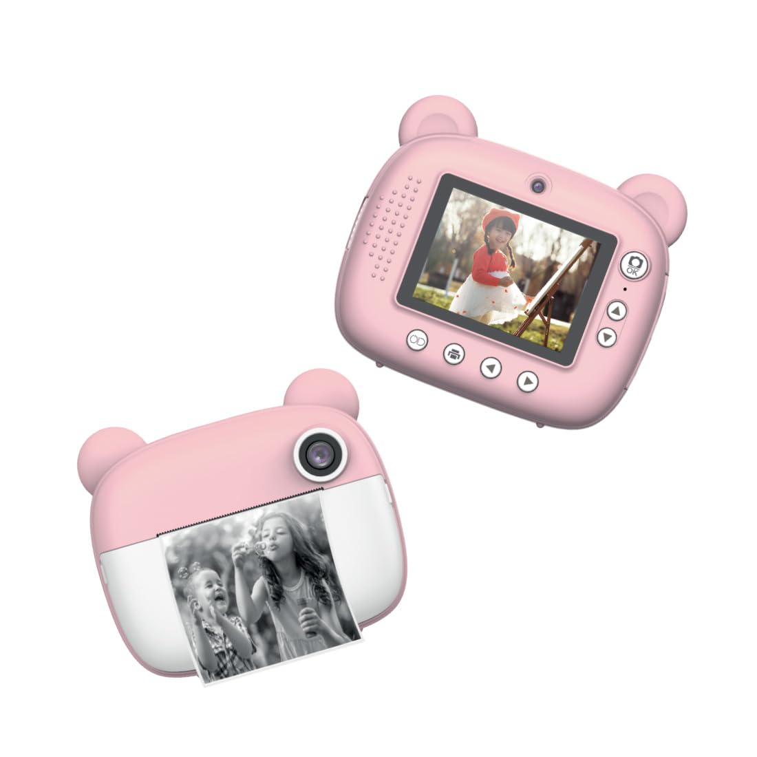 Torima TRM-CMR14 Pembe Dijital Video Kayıt Fotoğraf Çocuk Kamerası Anlık Termal Resim Kağıt Baskılı Yazıcı