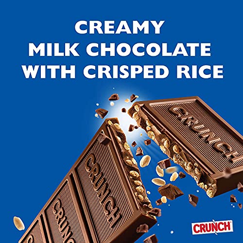 Crunch 100% Real Milk Chocolate Mini Candy Bars, Bulk Individually Wrapped Bars In 10.5 Oz Bags (4 Pack) #TOP3