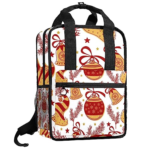 Sac à dos pour garçons et filles clochette de Noël multicolore 35cm