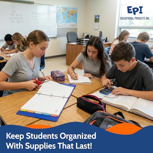 EPI Essentials Back to School Supplies for Kids 7th-12th Grade – 54 Items in Kit – High School Supply Packs – College-Ruled Bundle with Folders & Binders – Suitable for Homeschooling by EPI - Used condition - Image 8