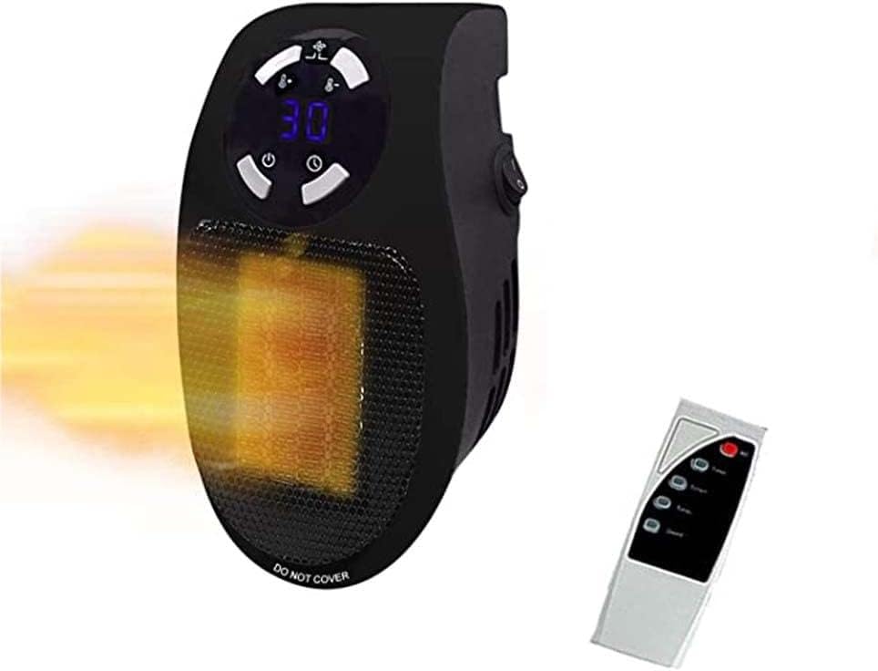 Chauffage split céramique 2000 W avec télécommande et minuterie