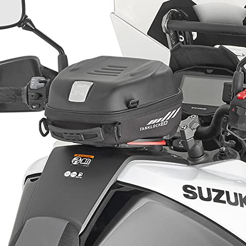 ST605B BORSA DA SERBATOIO + FLANGIA ATTACCO TANKLOCK BF04 COMPATIBILE CON KAWASAKI VERSYS 650 2010 2014 GIVI