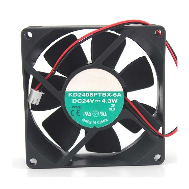 SG Store 3-Pin Dual Ball Inverter Lüfter 8025 Kühlventilator KD2408PTBX-6A 24V 4,3W für Computer SG Store 3-Pin Dual Ball Inverter Lüfter 8025 Kühlventilator KD2408PTBX-6A 24V 4,3W für Computer
