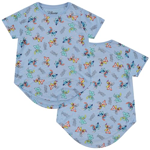 Image of Disney Lilo and Stitch Girls Short Sleeve T-Shirt- Stitch Girls Tee Sizes 4-16
