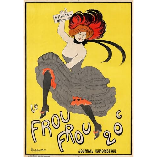 Affiche enroulee Le Frou Frou ARTICULOZY 102x127 cm, impression d'art grand format