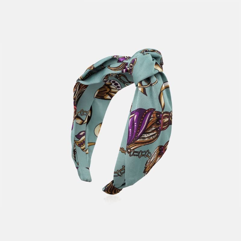 diademas para mujeres Diadema ancha con estampado Vintage de tela hecha a mano, accesorios for el cabello