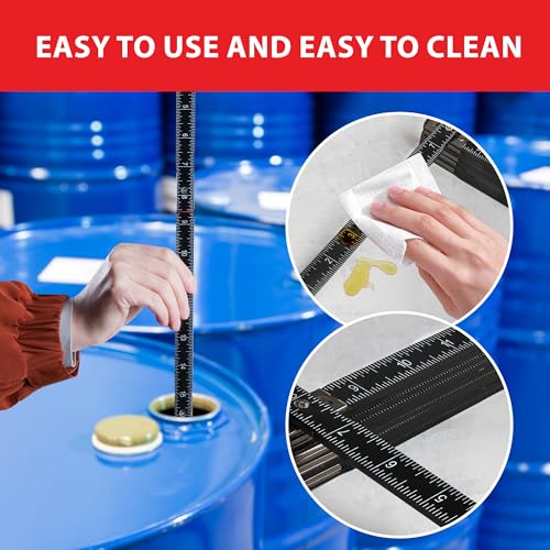 Image of UNIFAMILY Fuel Tank Measuring Stick 10 Fold to 78 inch, Wooden Oil Tank Measuring Stick, Oil Tank Gauge Measuring Stick, Folding Measuring Stick Ruler for Oil Tank (1PCS Wooden Measuring Stick)