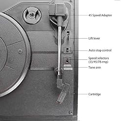 Platine Vinyle DL, Cassette 4 en 1 dl avec télécommande, Bluetooth, Radio FM, Lecteur de Cassette, USB, SD et encodage… - Les Beatles, Paul McCartney, John Lennon, RIngo Starr, George Harrison Platine Vinyle DL, Cassette 4 en 1 dl avec télécommande, Bluetooth, Radio FM, Lecteur de Cassette, USB, SD et encodage… – Image 4