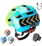 Bike Helmet for Kids 8-14/5-8 with Rechargeable 64 LED Safety Light Patterns Remote Control, Todd...