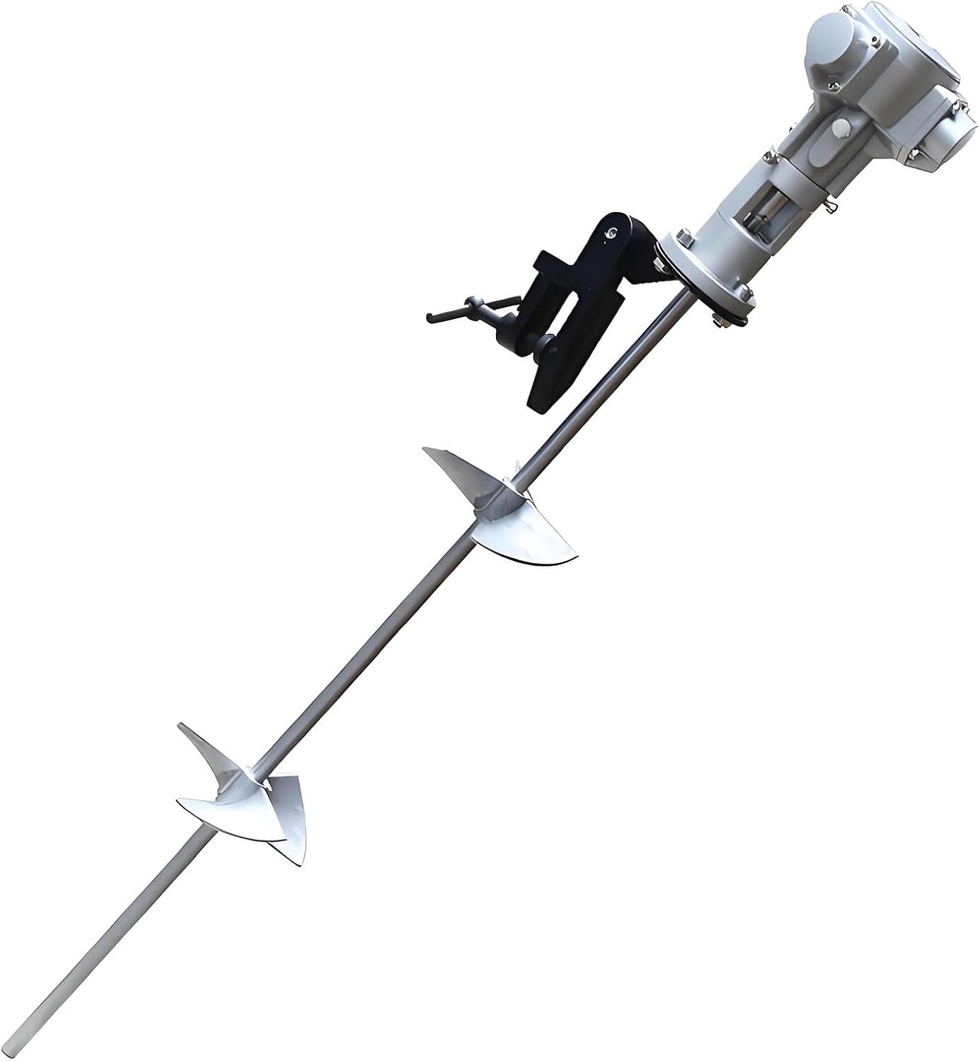 Pneumatic Paint Mixer 200L - Stainless Steel Automatic Agitator for Viscous Liquids, Inks & Dyes - 55 Gallon Air-Powered Mixing Machine with Bracket for Adhesives & Coatings