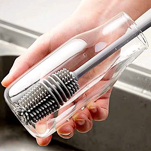 See full amazon price history chart for KitchenFest® Long Silicone TPR Kitchen Cleaner Bottle Brush Cup for Washing Cleaning Bottle Brush with Handle Cleaning Utensils Brush, 33 cm Long - Grey KitchenFest® Long Silicone TPR Kitchen Cleaner Bottle Brush Cup for Washing Cleaning Bottle Brush with Handle Cleaning Utensils Brush, 33 cm Long - Grey (B09BHNS83Z) Amazon Price History, Amazon Price Tracker