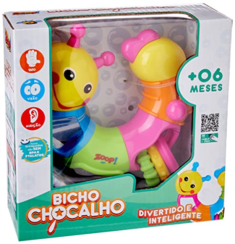 Bicho Chocalho com Luz e Som, Zoop Toys, multi-colored