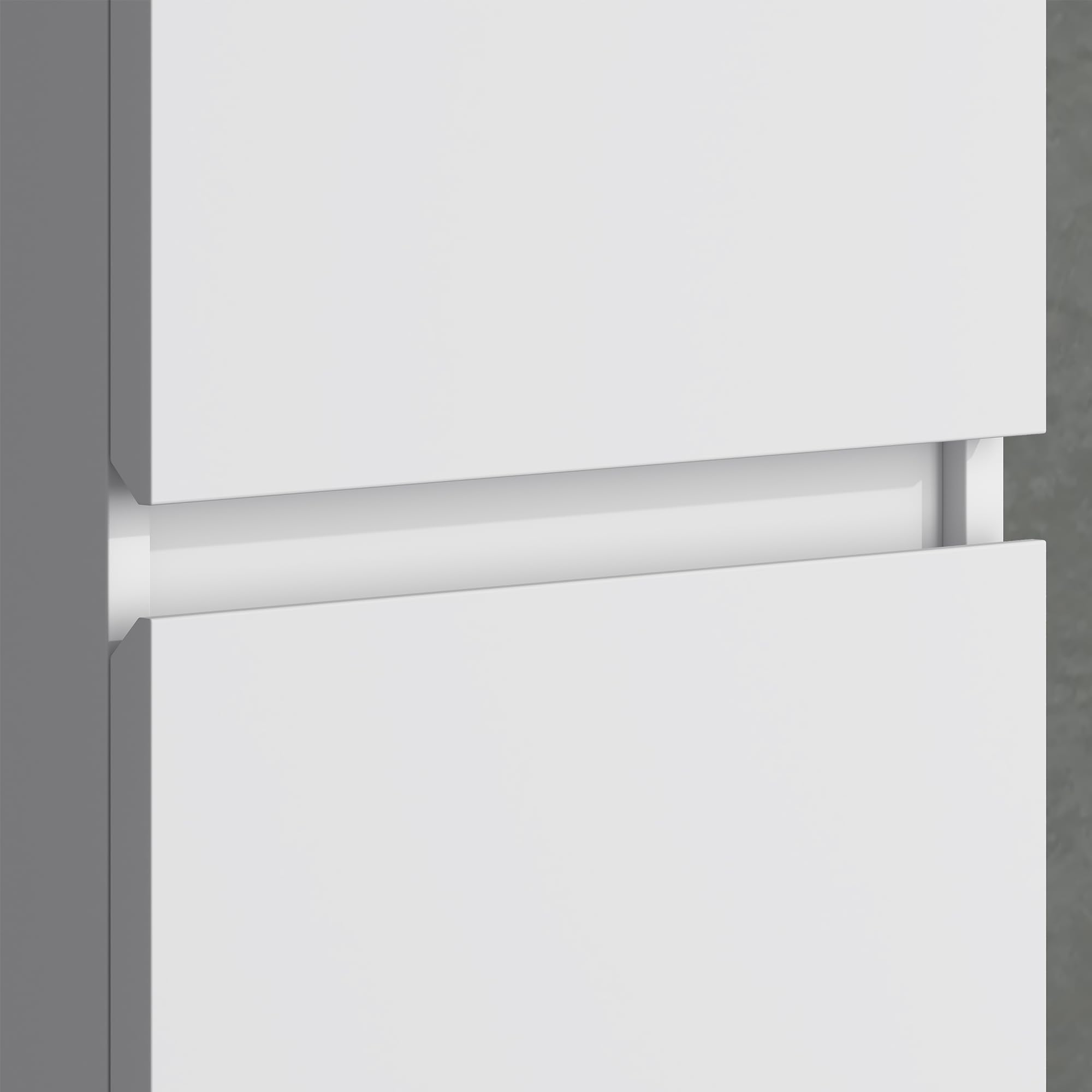 doporro Seitenschrank Badschrank Schmal Hochschrank Badezimmer Hängend Regal BxTxH ca: 35x20x120cm Midischrank in matt weiß Verona