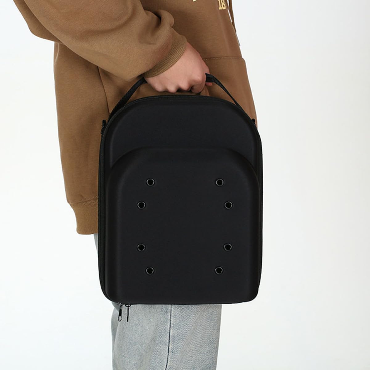 Ipetboom Estuche de Viaje para Gorras de Béisbol Rígido EVA Organizador Portátil Tamaño 33X26X14 CM Bolsa Protectora para Transportar Sombreros Accesorio Adecuado para Viajes y