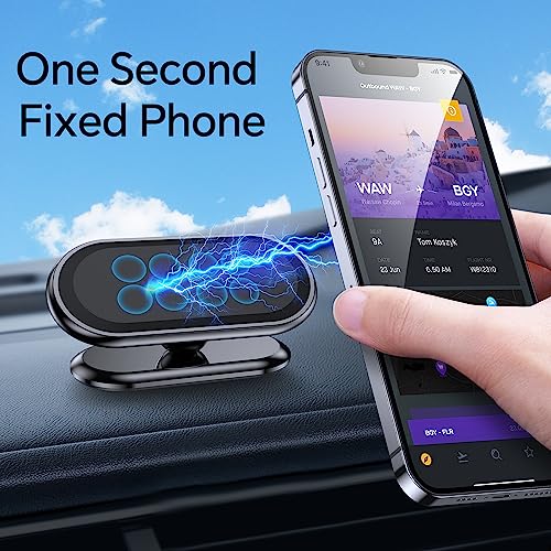 Coolpow F1 [2-Pack] Magnetic Phone Holder For Car, [ Super Strong Magnet ] [ 4 Metal Plate ] Carmount 2.0 Magnetic Phone Mount [ 360° Rotation ] Universal Dashboard Adhesive Magnetic Phone Holders thumb #3
