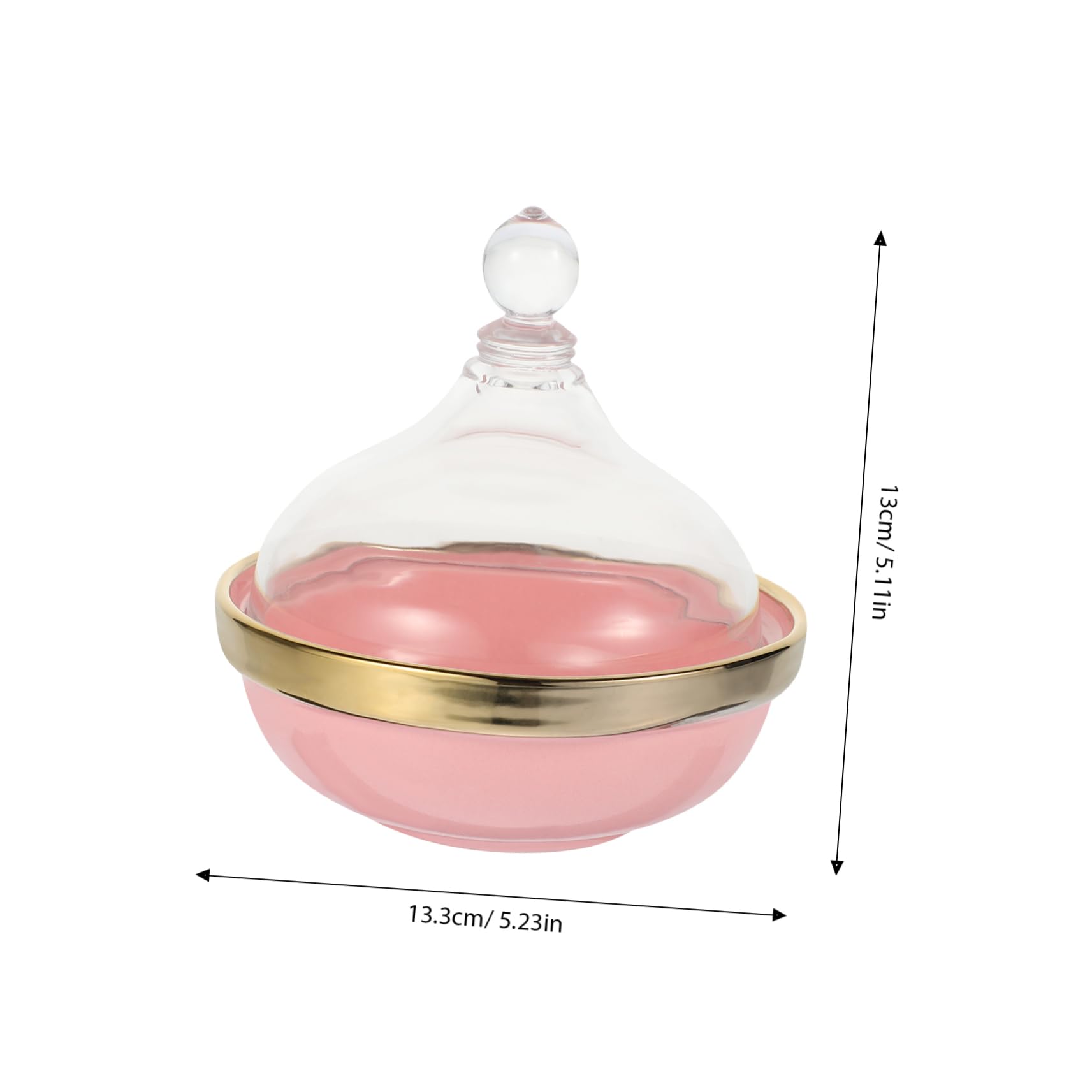 COLLBATH Dessert Bowl Decorate Food Bowl Bowls with Lids Fruit Bowl Ceramic Ramekin Snacks Bowl Ceramic Food Container Bowl for Dessert Porcelain Ramekin Snacks Serving Bowl Pink Ceramics