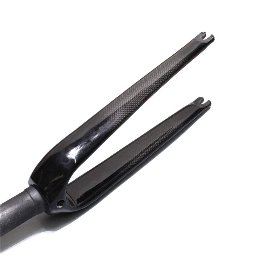 ZHTY Foldable BMX Bicycle Fork 20 In For 451mm Wheel Carbon Fiber Bike Front Fork V-brake 28.6mm 3K Pattern Ultra Light