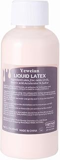 Liquid Latex SFX Makeup, 2.1 Oz Halloween Monster Zombie Clown Makeup Latex for Scald Burn Scar Wound, Cut, Skin Decay, Prosthetics, Old Age Wrinkle(Light Flesh)