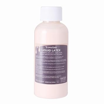 Liquid Latex SFX Makeup, 2.1 Oz Halloween Monster Zombie Clown Makeup Latex for Scald Burn Scar Wound, Cut, Skin Decay, Prosthetics, Old Age WrinkleLight Flesh